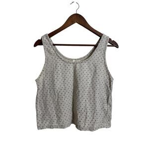 PO-EM Handwoven Cotton Cropped Top Womans Small